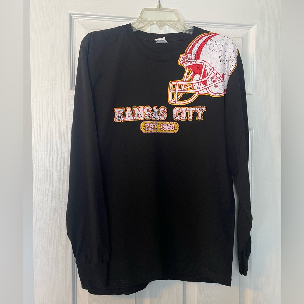 Kansas City Black Long Sleeve Tee